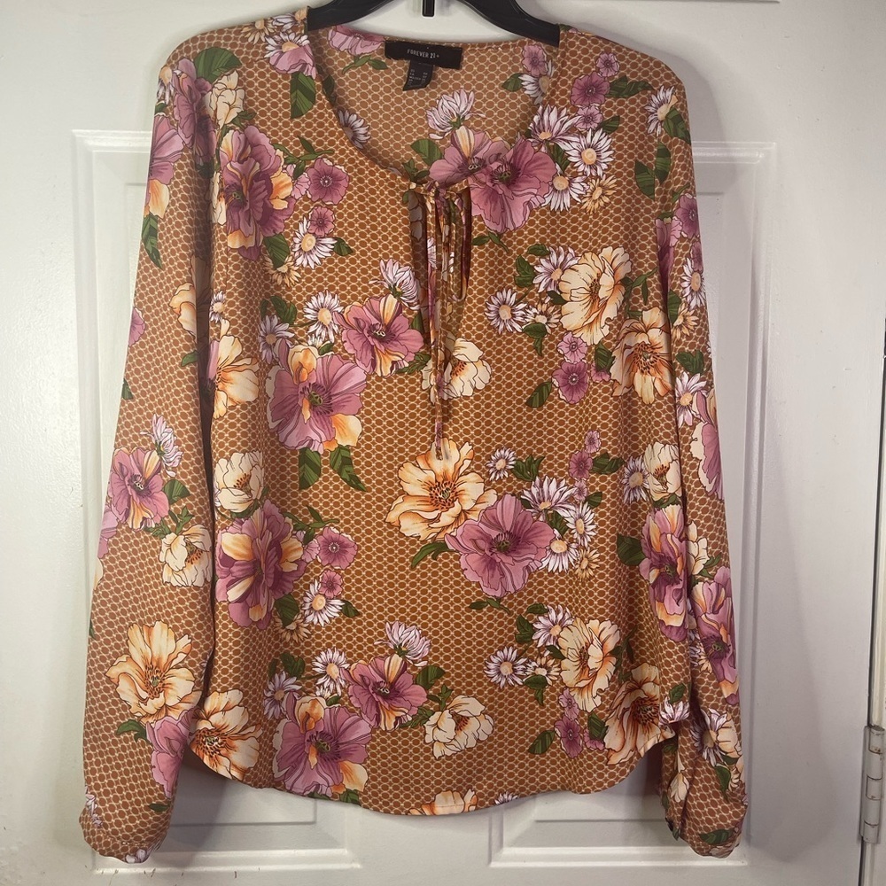 Forever 21 long sleeve floral blouse.
